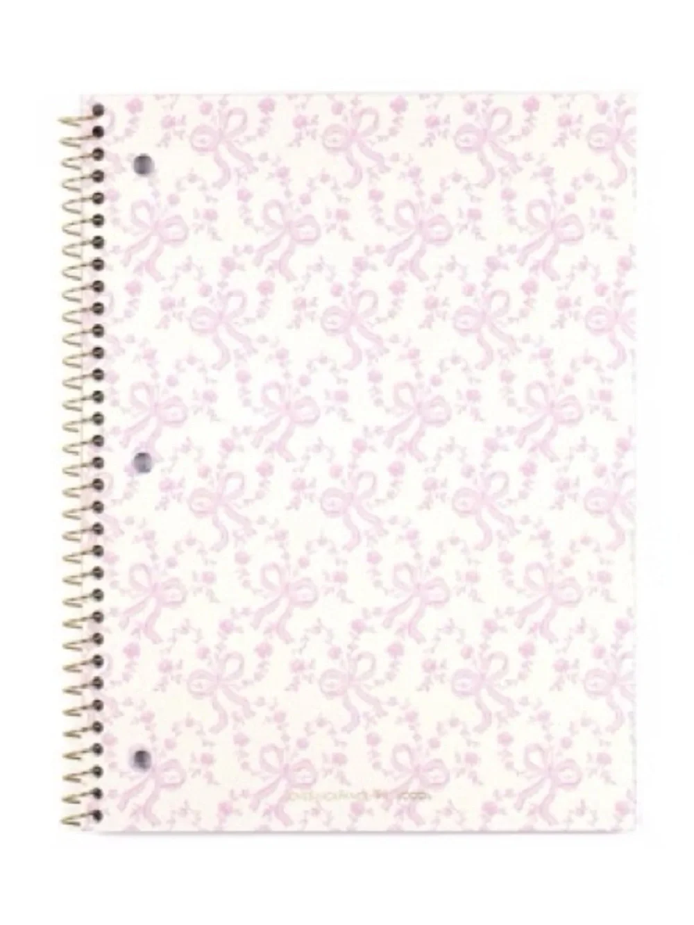 Love Shack Fancy 1 Subject Spiral Notebook coquette bows